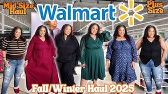 YouTube post by @TashaStJames for ALT. Fragrances. Caption reads: Walmart Plus Size Haul 2025|Walmart Fall....