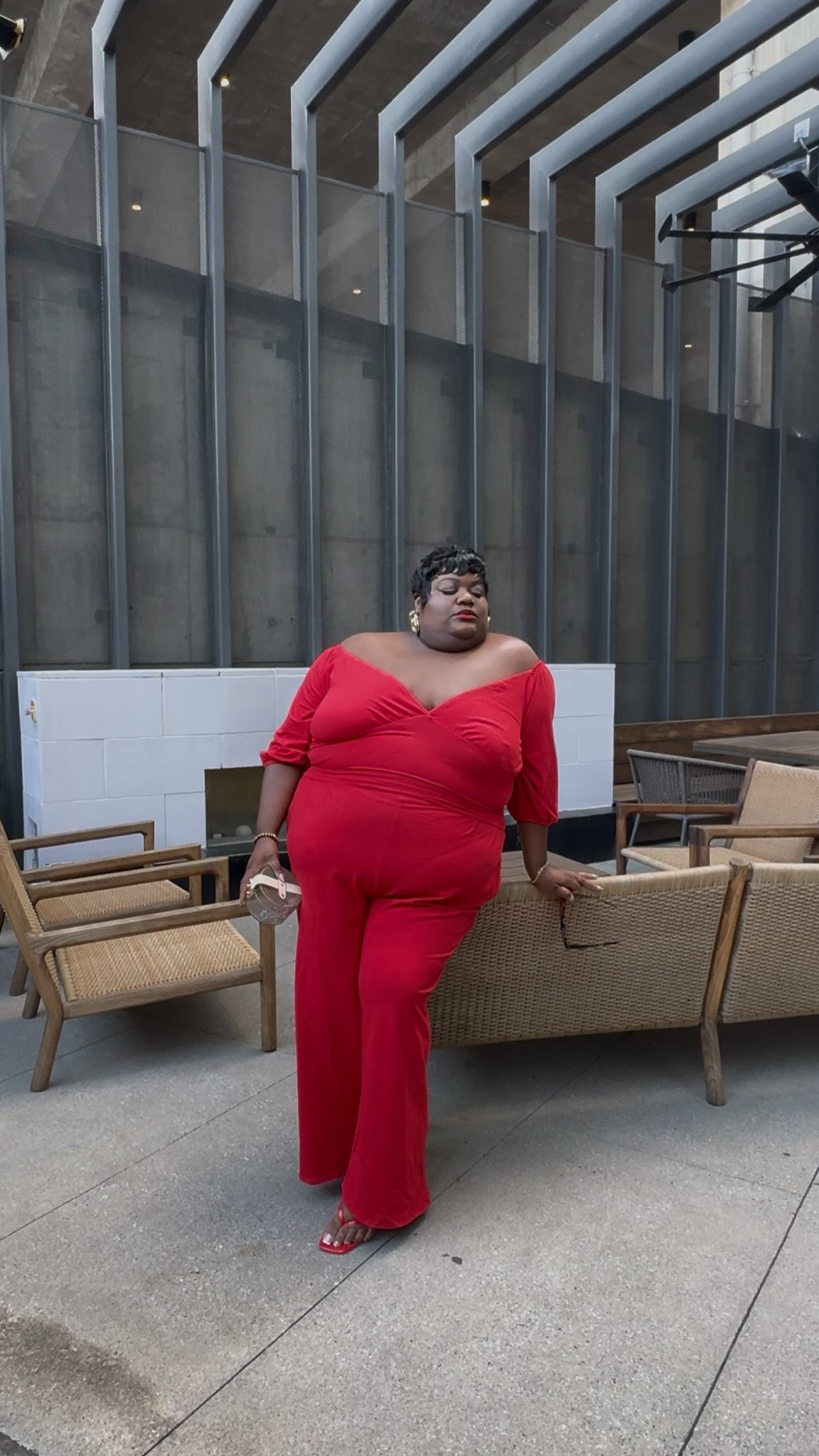 Instagram post by @keziakswift for REBDOLLS. Caption reads: Red is also my color ♥️ @rebdolls 

Hiding....