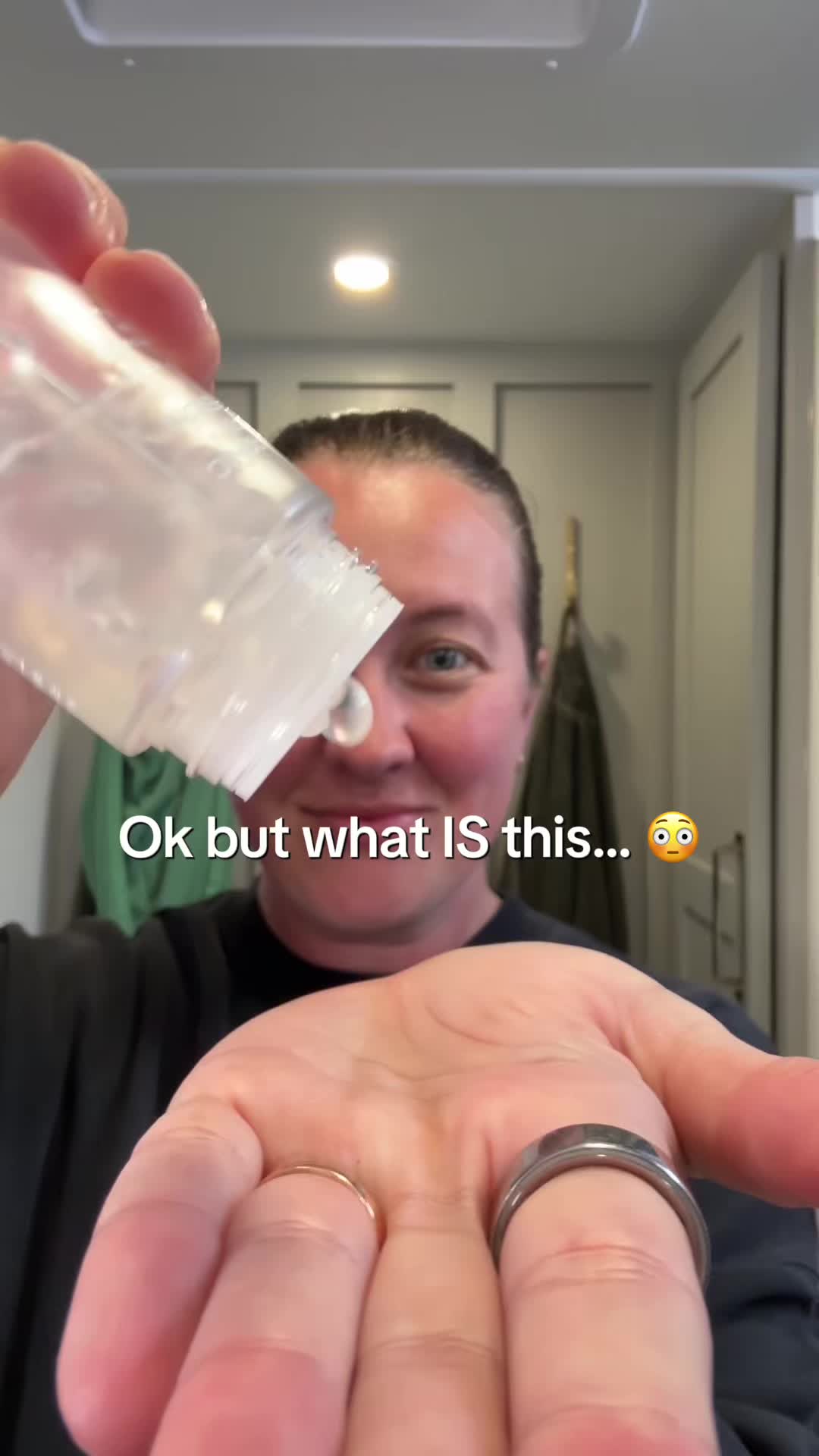 TikTok post by @itstimetorv for HAUA. Caption reads: [...] fillers so your skin stays PLUMP!! #haua....
