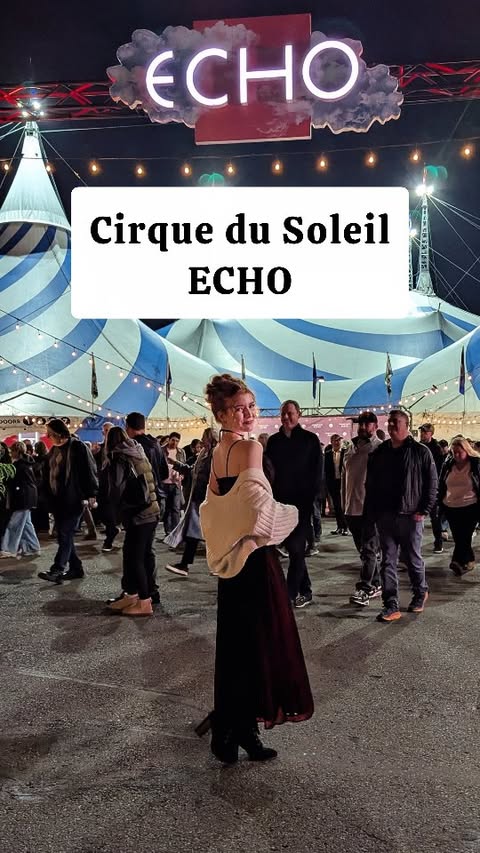 Instagram post by @gingersnark for Cirque du Soleil. Caption reads: #giftedexperience Thank you to @cirquedusoleil and....