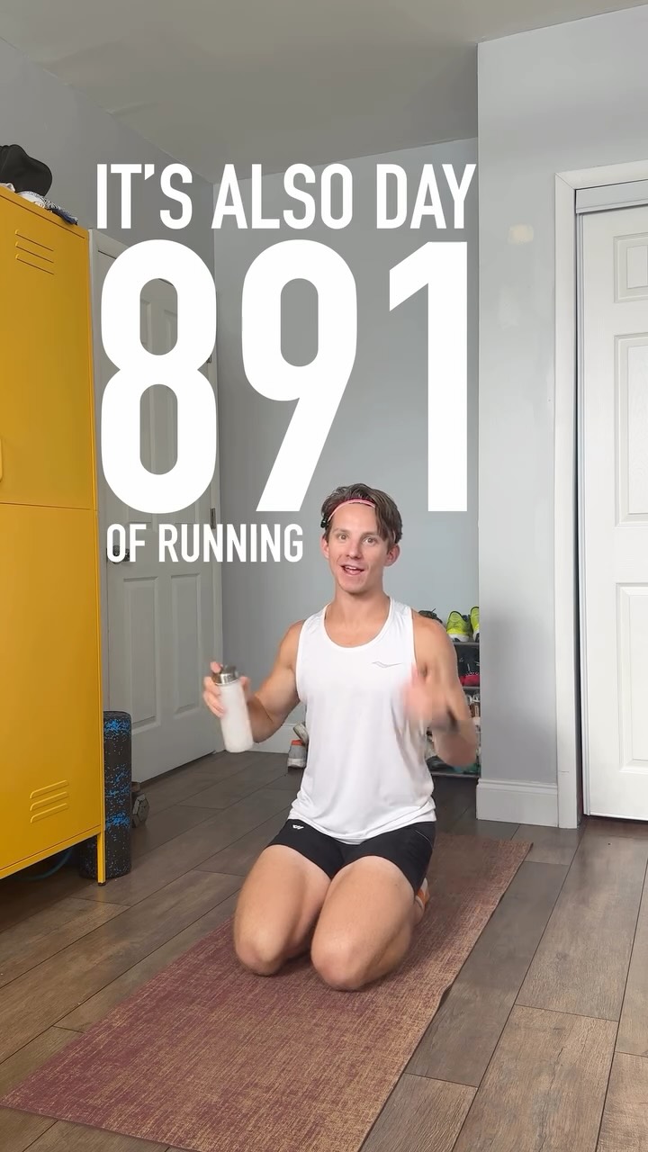 Instagram post by @shamyruns for Saucony. Caption reads: The stage is almost set. In 12 days we leave it....