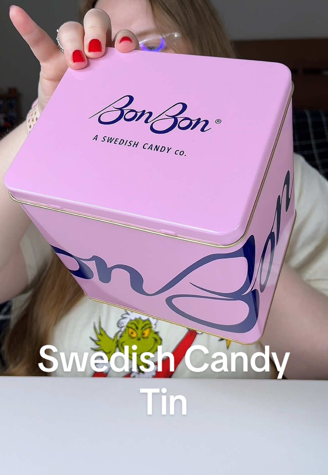 TikTok post by @emilymakesit101 for BonBon NYC. Caption reads: [...] #swedishcandy #swedishcandyreview #bonbonnyc....