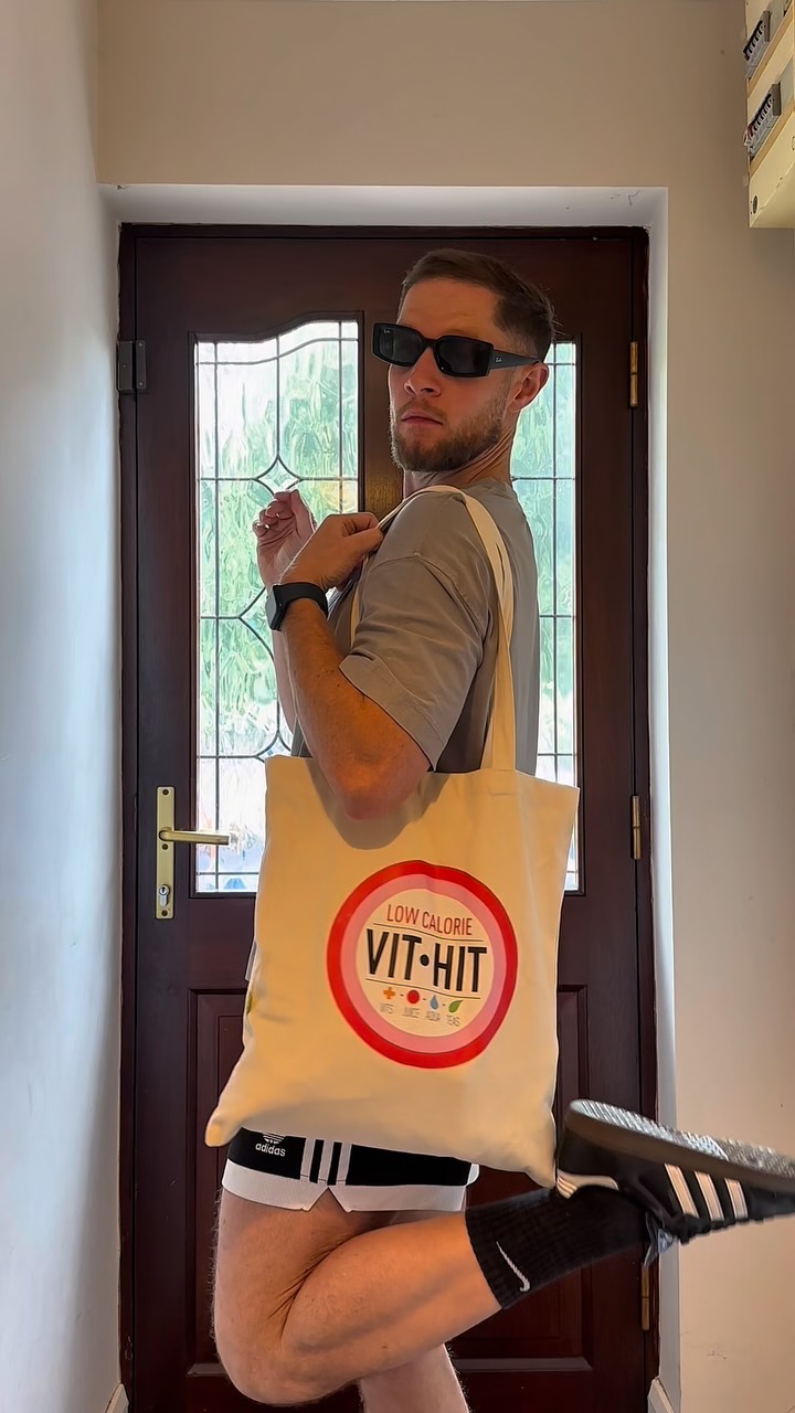 Instagram post by @padraig_wmc for Vithit. Caption reads: AD I’m living for Sparkling @VitHitDrinks cans to....