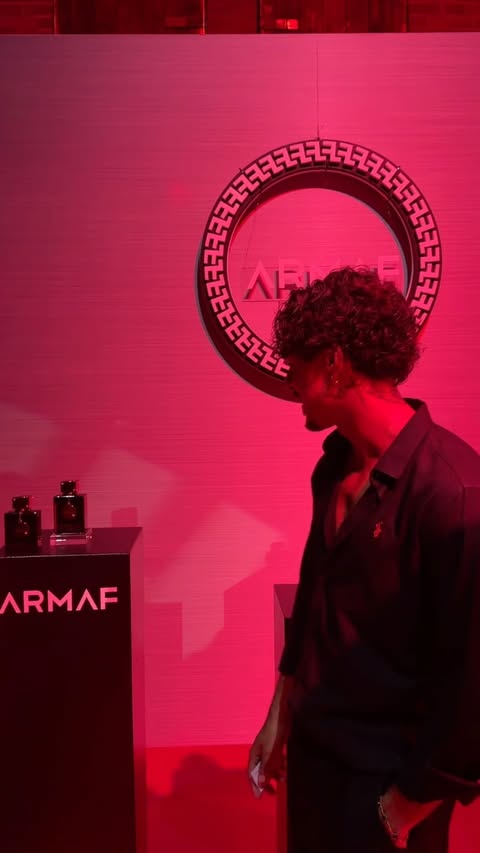 Instagram post by @mattheusjonckheere for Armaf. Caption reads: ARMAF secret operation event. Testing out the....