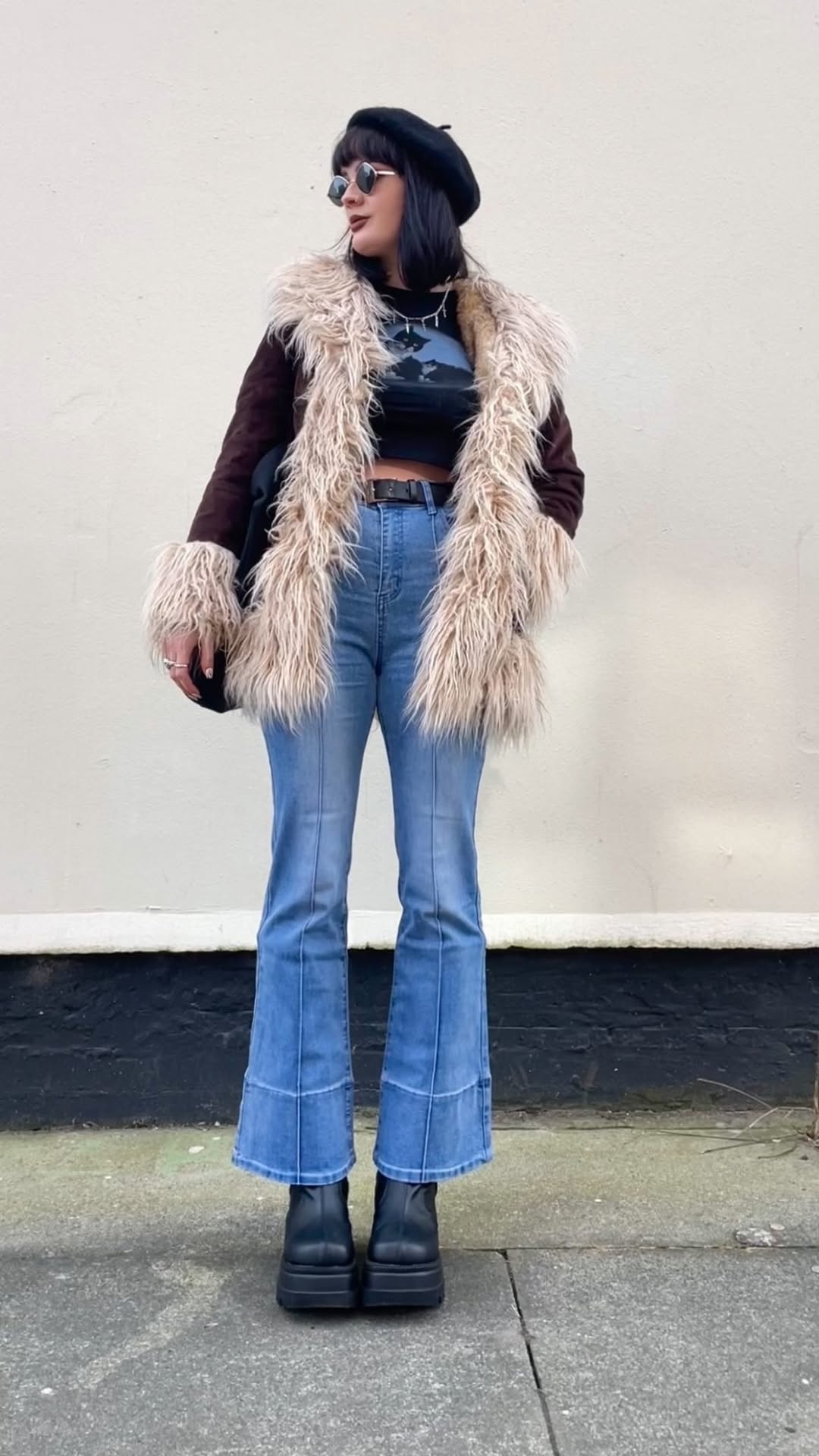 Instagram post by @jelllyelly for Demonia Shoes. Caption reads: This outfit was a big serve so it’s getting an....