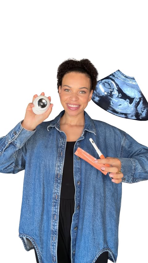 Instagram post by @blairimani for Mira Fertility. Caption reads: I am not pregnant! But we have decided we want....