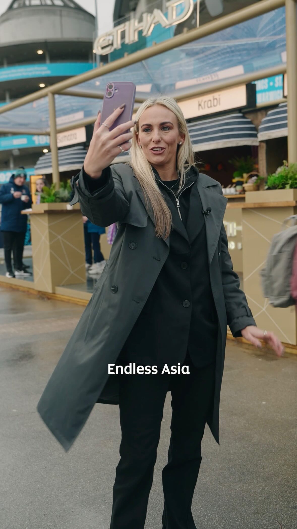 Instagram post by @toniduggan for Manchester City. Caption reads: Challenge Accepted: Endless Asia Edition ✈️🌏....