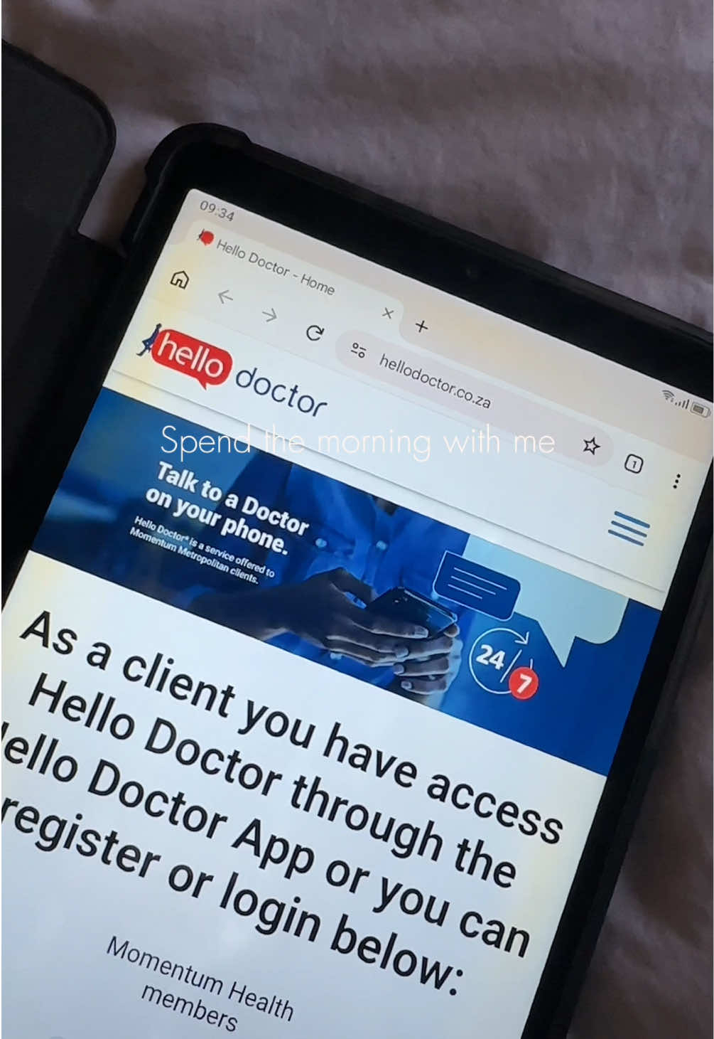 TikTok post by @lihle_k16 for Service Insider. Caption reads: [...] Doctor under my blanket. @Momentum @Service....
