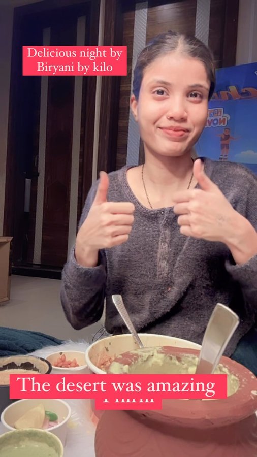 Instagram post by @tamanna.sharma4401 for Biryani By Kilo. Caption reads: #AD
@biryanibykilo made my night delicious 🤤....