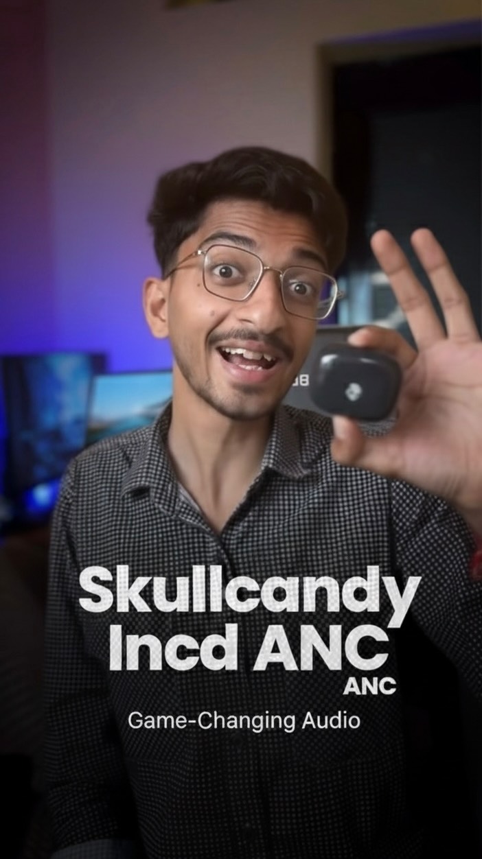 Instagram post by @techknowbee for Skullcandy. Caption reads: Skullcandy incd anc earbuds!
.
.
#earbuds....