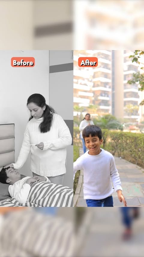 Instagram post by @momnbabydiaries for GRITZO. Caption reads: [...] can create nutrition gaps.

After adding....