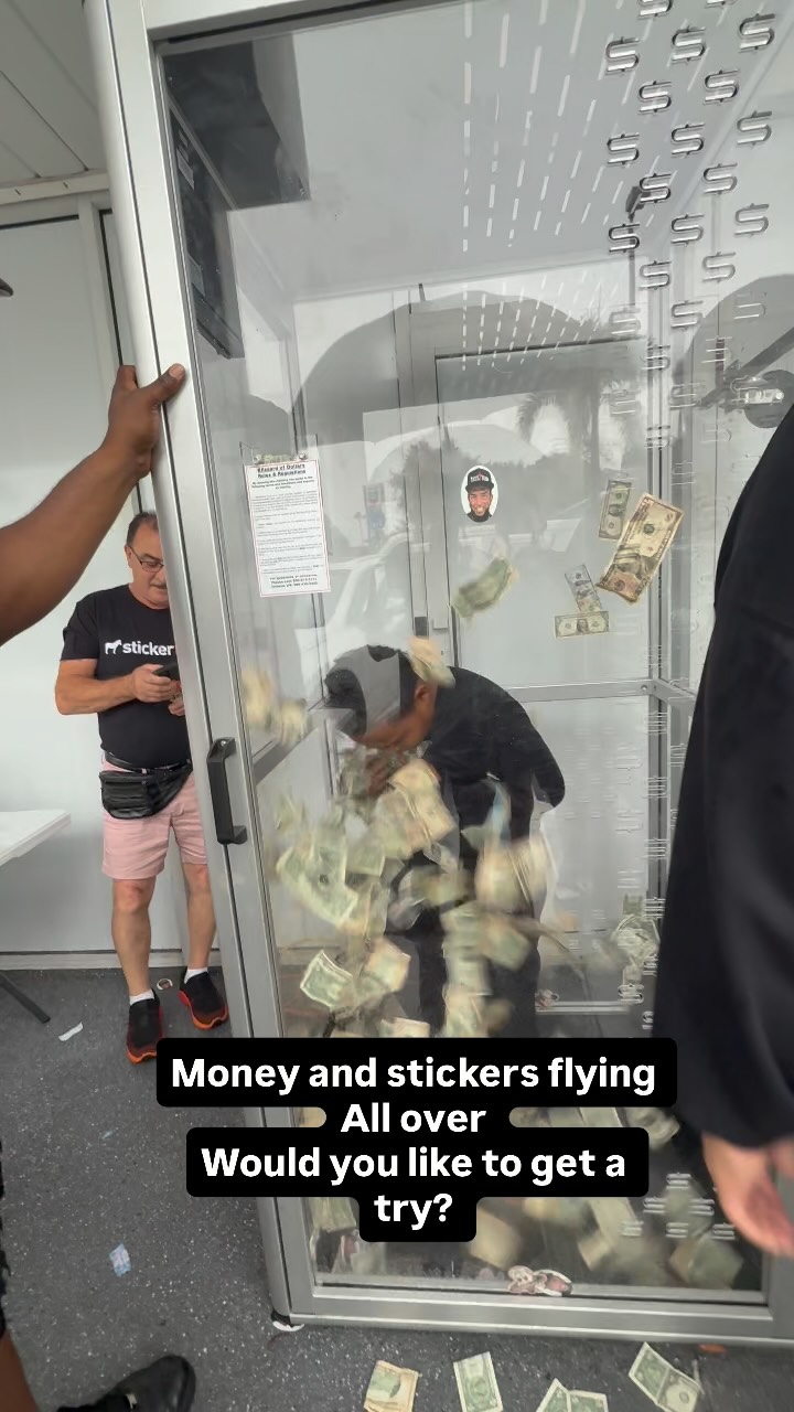 Instagram post by @greatnessreinvented1 for Sticker Mule. Caption reads: Text hi to 73522 sticker #stickermule #kids....