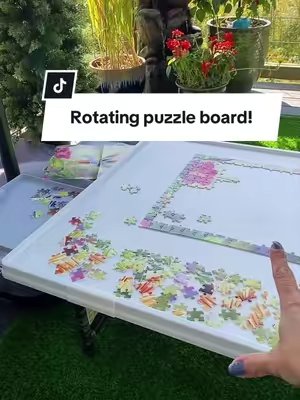 TikTok post by @susansotherthings for Refined Living. Caption reads: [...] an amazing gift for any puzzle....
