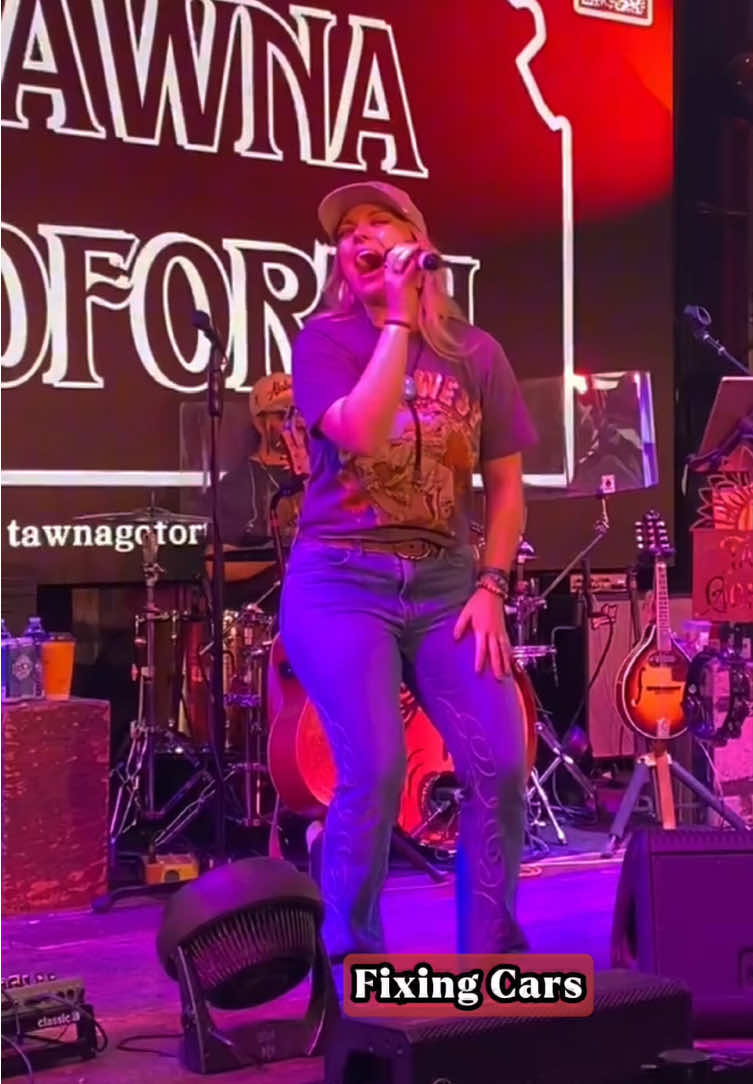 TikTok post by @tawnagoforth for Tractor Supply. Caption reads: [...] Ole Red Nashville 🔧🤎…life out here....