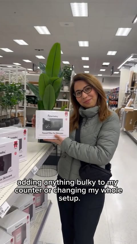 Instagram post by @eelvincam for Filterbaby. Caption reads: Just grabbed my FilterBaby faucet & shower filters....