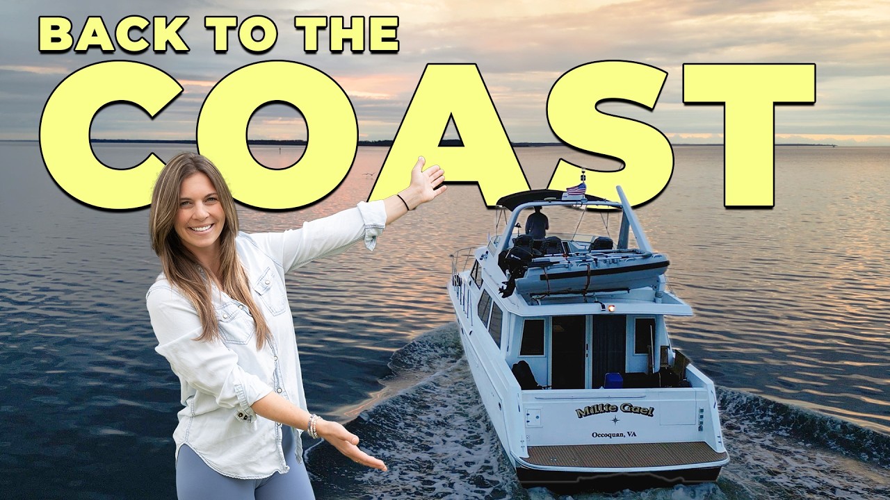 YouTube post by @MathersOnTheMap for Glacierfresh. Caption reads: From Inland Waters Back to the Coast - ICW....