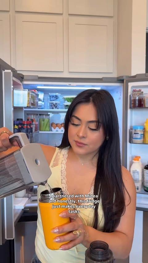 Instagram post by @makeupbypita for Midea. Caption reads: A staple in our home! #mideapartner love our....