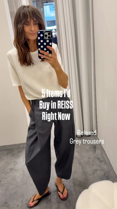 Instagram post by @carolinesstylehacks for Reiss. Caption reads: 5 Items I loved in @reiss last week.. always....