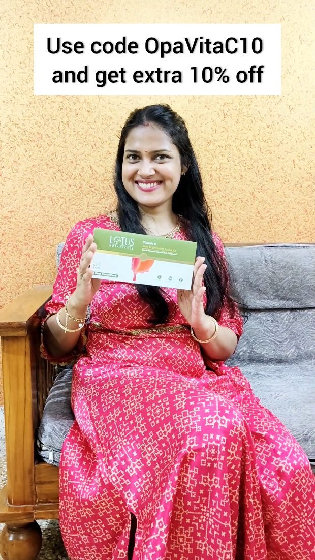 Instagram post by @bakemeawish.yt for Lotus Botanicals. Caption reads: Paid partnership 
Facial festival ready skincare....