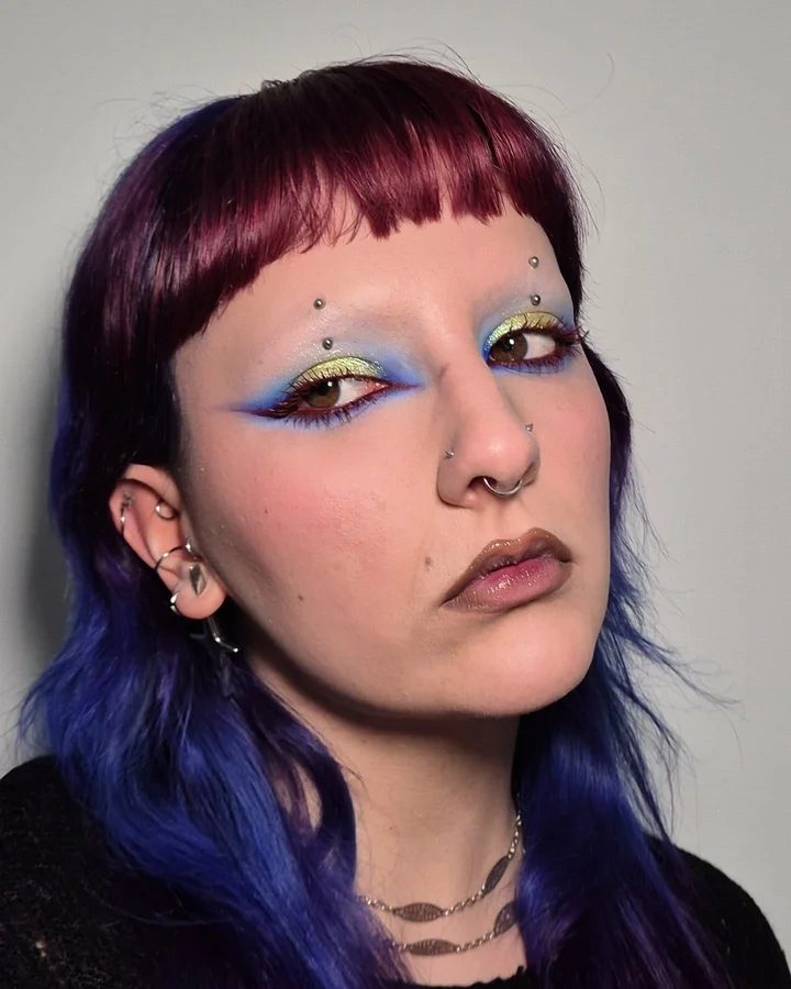 Instagram post by @nonaa_mua for STUDIOCULT. Caption reads: I'm in love with this color combo

Using....