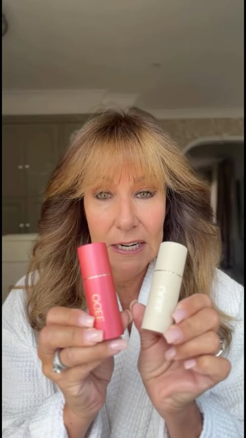 Instagram post by @lindalusardi for OGEE. Caption reads: [...] My fine lines have improved too. The OGEE....