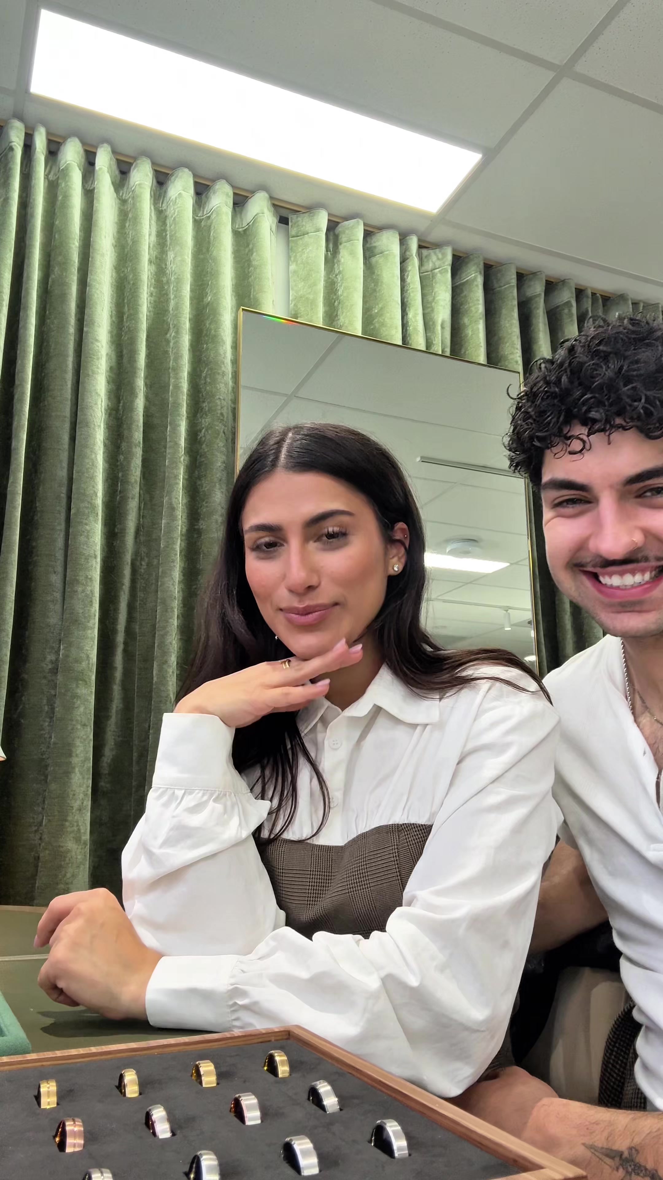 TikTok post by @austenbugeja_ for Cullen Jewellery. Caption reads: [...] beautiful promise ring. Thank you @Cullen....