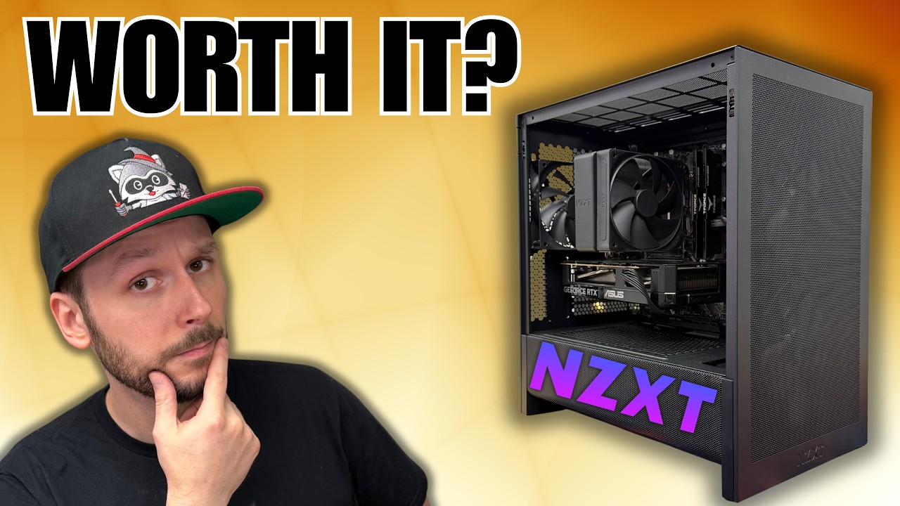YouTube post by @SalemTechsperts for NZXT. Caption reads: NZXT Player One - It's insane that a pre-built....