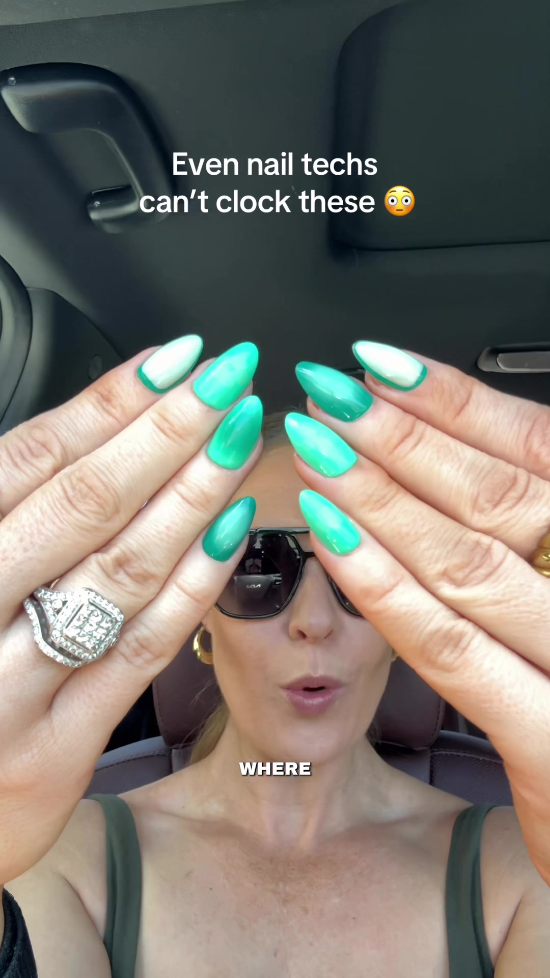 TikTok post by @britty_cent03 for Glamnetic. Caption reads: Press ons that don’t look like press ons 👏👏👏 no....