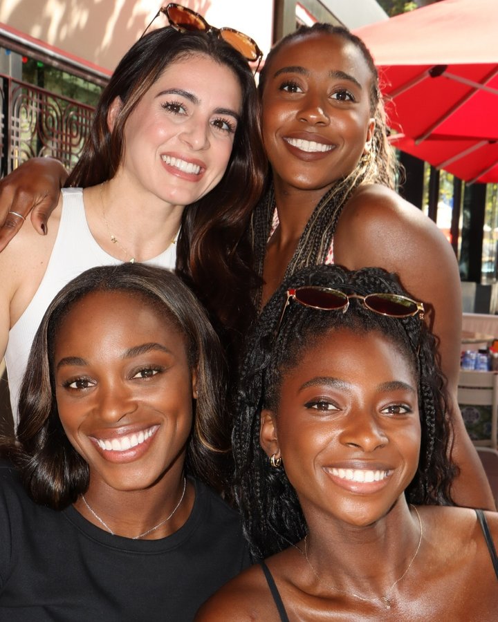 Instagram post by @sloanestephens for Crown Melbourne. Caption reads: Smiles, sunshine, and the best company ✨ 
Nothing....