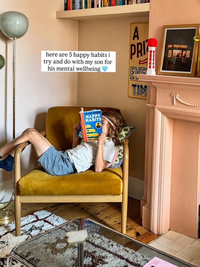 Instagram post by @charminglifebyjess for Puffin Books. Caption reads: [...] by Dr Alex George, published by....