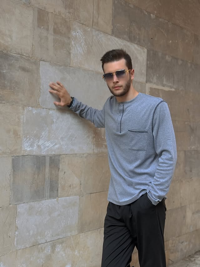 Instagram post by @semakka11 for COOFANDY. Caption reads: Clean lines. Neutral tones. Timeless confidence.....