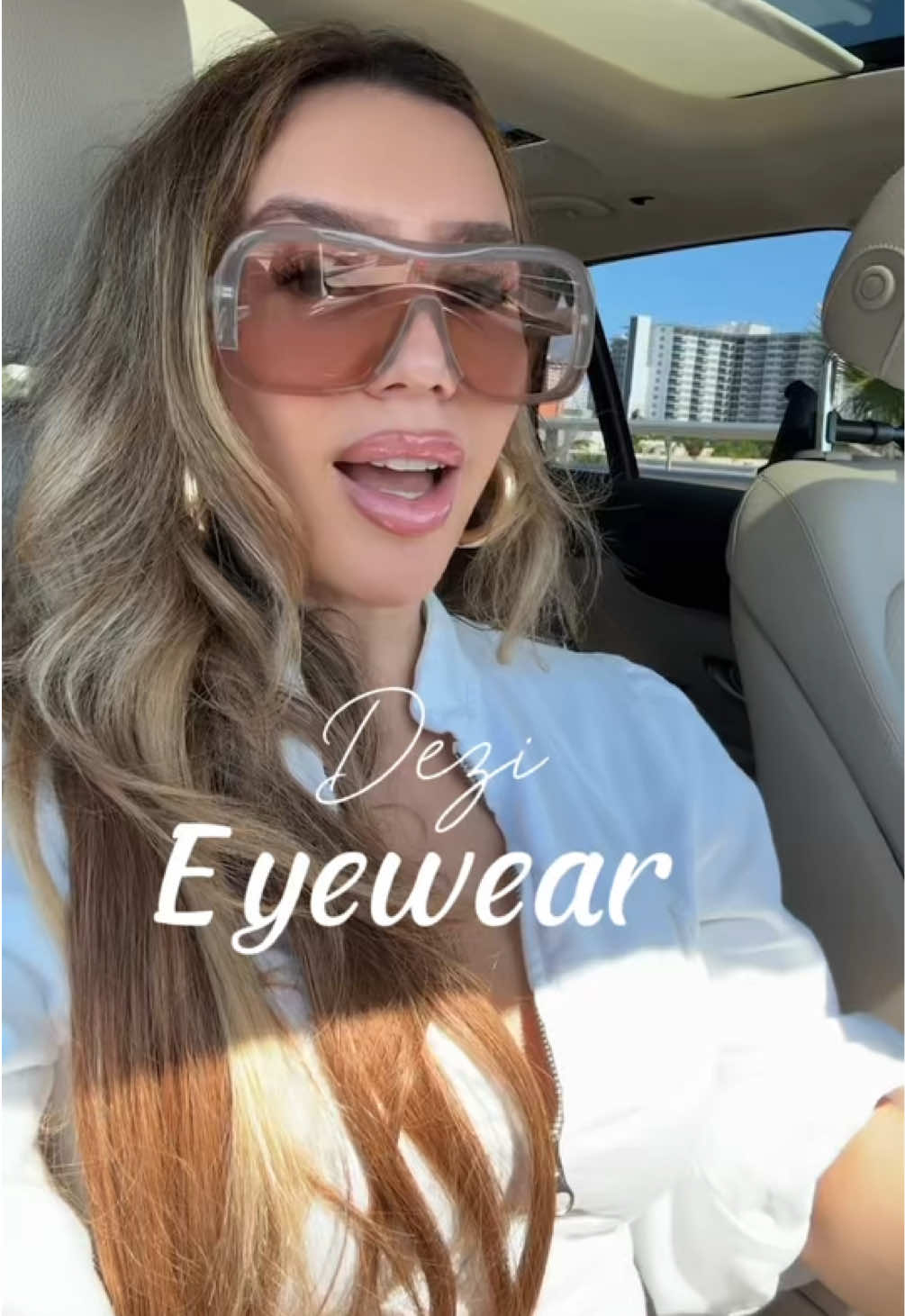 TikTok post by @stylingwithjanae for DEZI. Caption reads: @DEZI EYEWEAR never disappoints ! [...].
