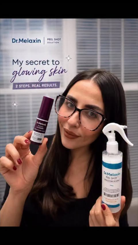Instagram post by @esilasworlds for Dr.Melaxin. Caption reads: [...] become the favorite duo in my routine!....