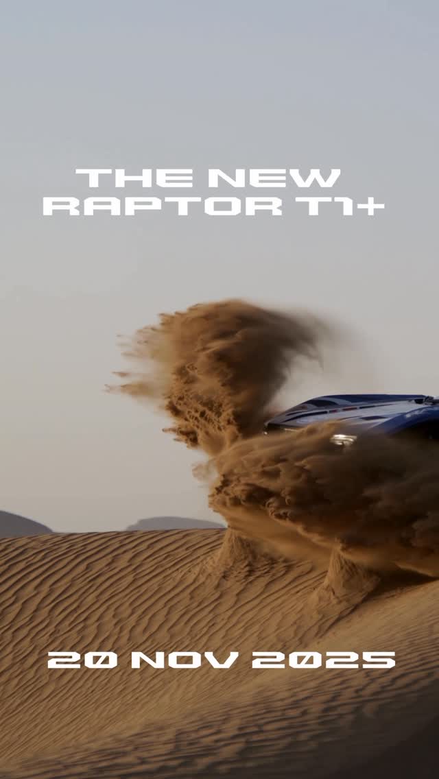 Instagram post by @naniroma_oficial for Ford Performance. Caption reads: Something new is taking shape in the dunes..