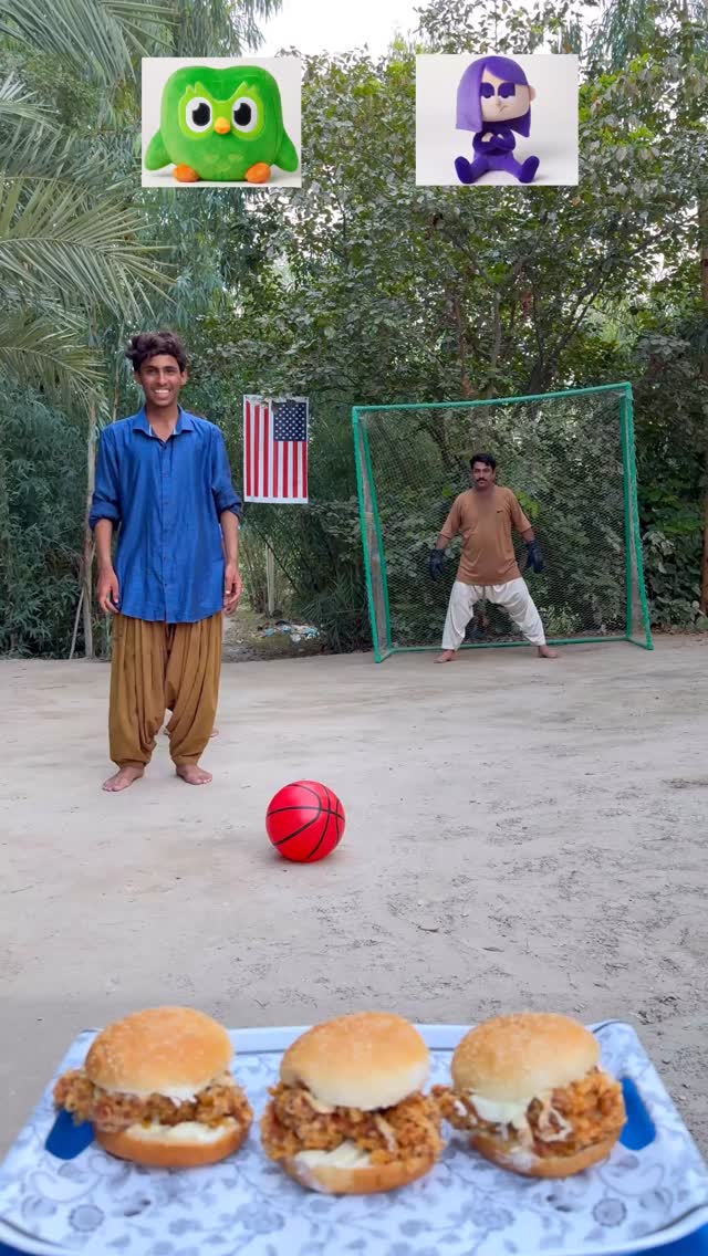 Instagram post by @zeeshan_eating01 for Duolingo. Caption reads: #mrgreedy #funnygame.