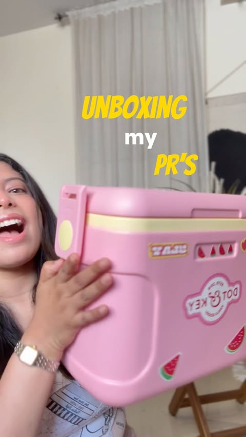 Instagram post by @ruchika_asatkar for Canon USA. Caption reads: Can you believe 😭 The white camera , Mini Fridge....