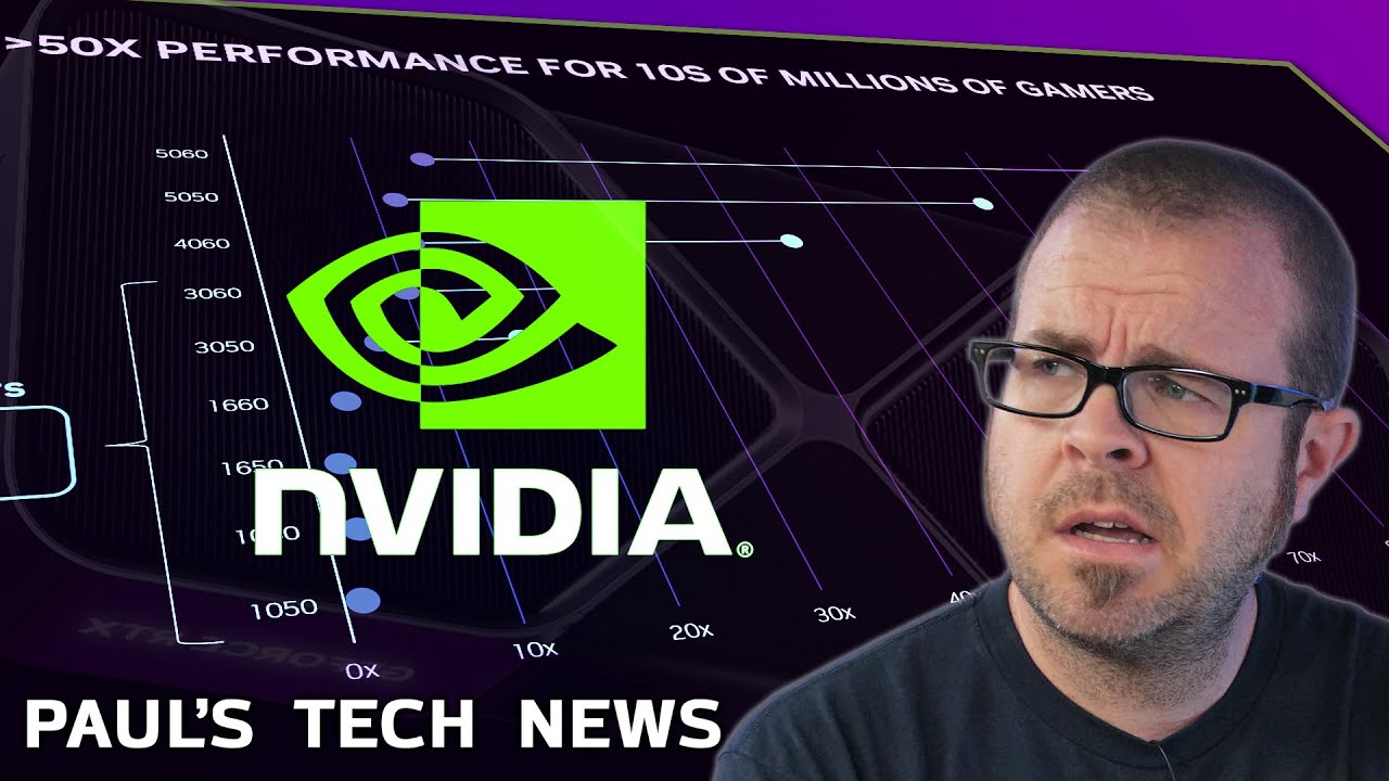 YouTube post by @paulshardware for The Verge. Caption reads: Guess What Nvidia Did THIS Time - Tech News June....