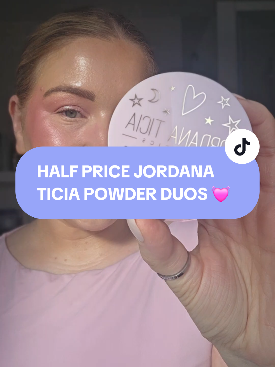 TikTok post by @poppyleanne for Jordana Ticia Cosmetics. Caption reads: [...] #jordanaticiapowder #jordanaticiacosmetics....