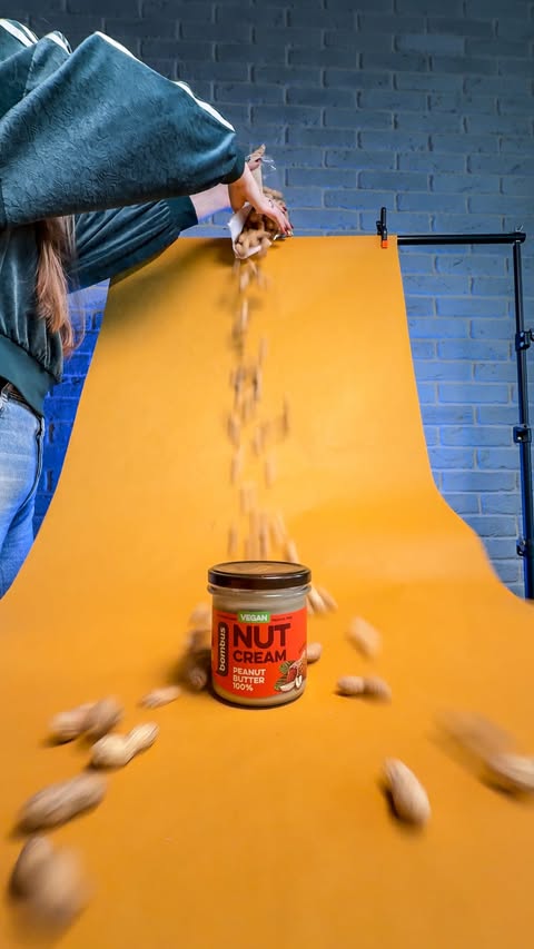 Instagram post by @mobilephototricks for Photoroom. Caption reads: Real photographer vibes: building a whole....