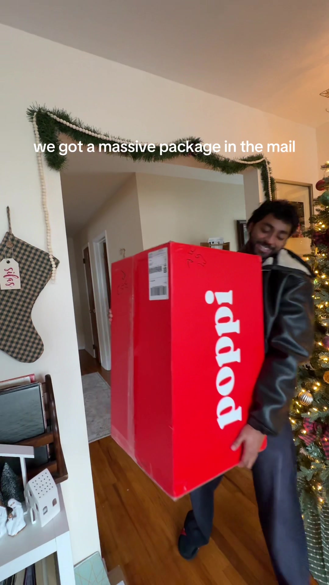 TikTok post by @mattandkharli for Poppi. Caption reads: @drinkpoppi this is going under my tree....