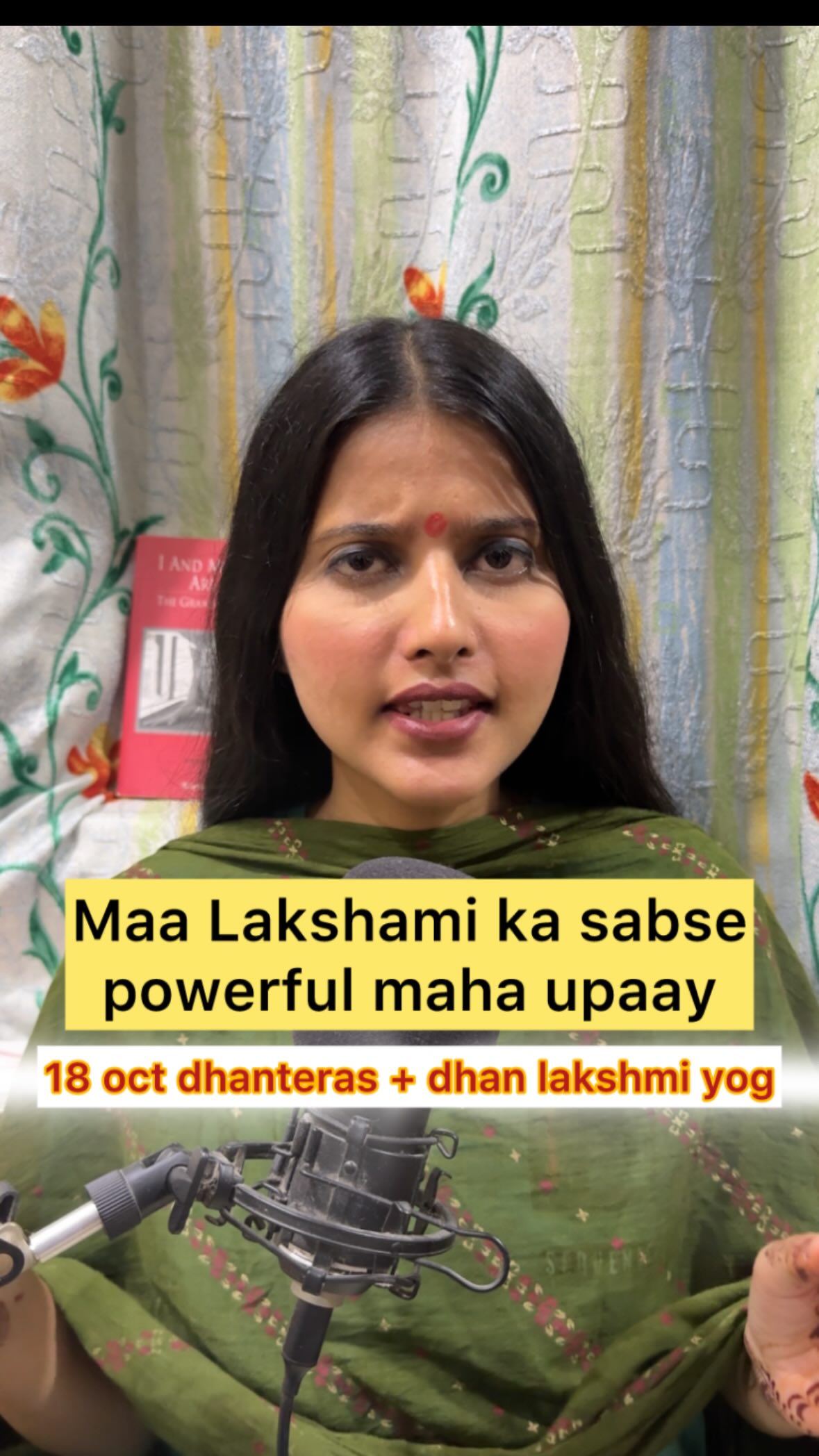 Instagram post by @themysticjourney_ for Sri Mandir. Caption reads: For all your devotional queries, follow India’s....