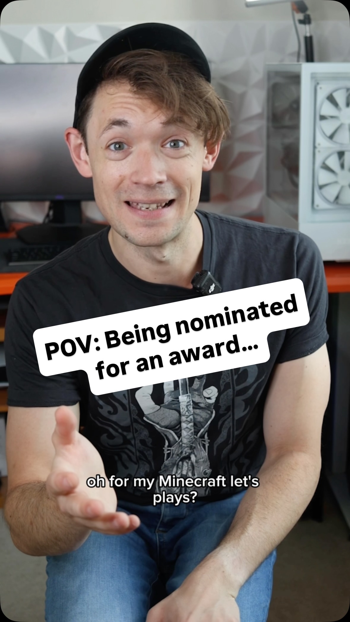 Instagram post by @mrlewisblogsgaming for Lovehoney. Caption reads: I’ve been shortlisted for Gaming Creator of the....