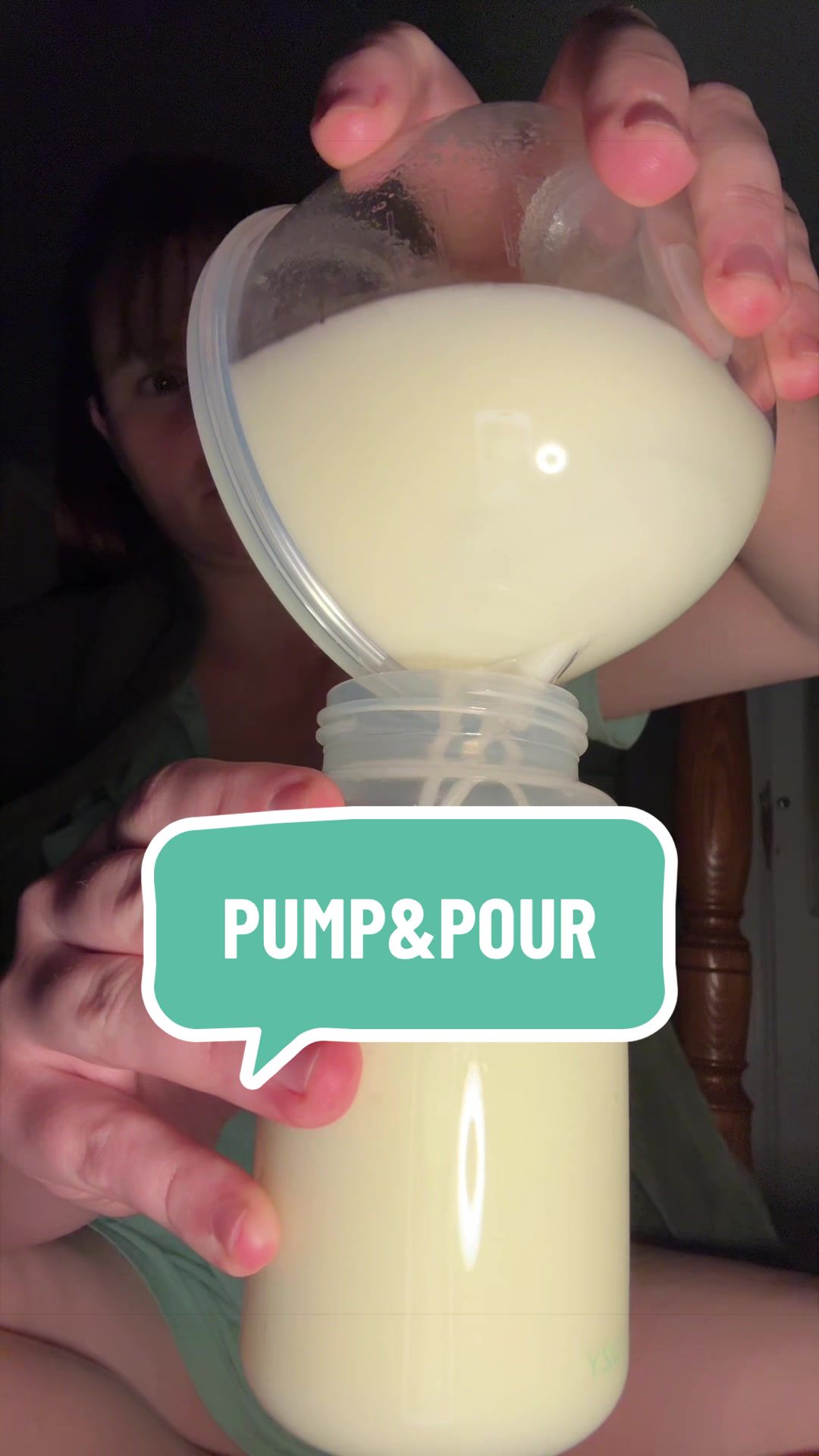 TikTok post by @joceymarkert for Legendairy Milk. Caption reads: MOTN PUMP&POUR featuring my @Legendairy Milk....