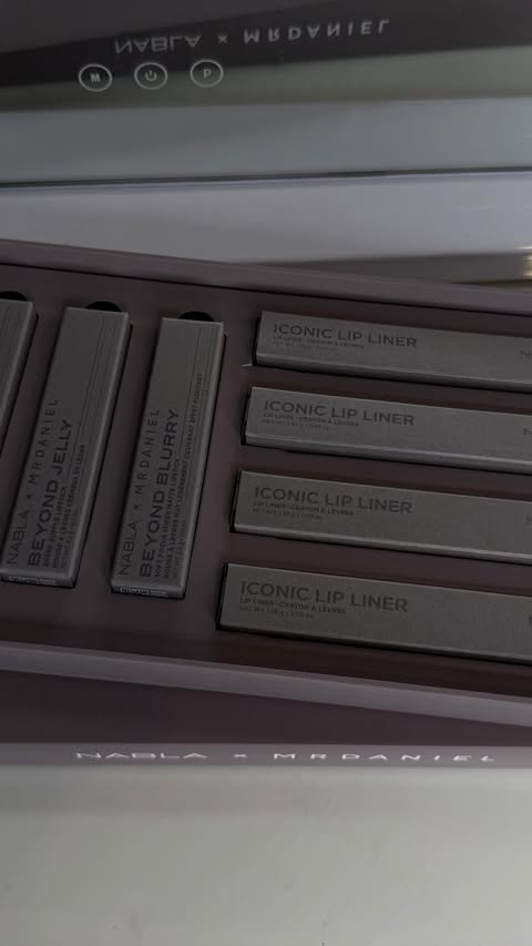 Instagram post by @costibx_ for NABLA Cosmetics. Caption reads: Iconic Lips Capsule by @mrdanielmakeup X....