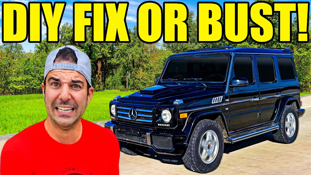 YouTube post by @LegitStreetCars for AMSOIL INC. Caption reads: My NIGHTMARE G Wagon Was Hiding Sooo Many BIG....