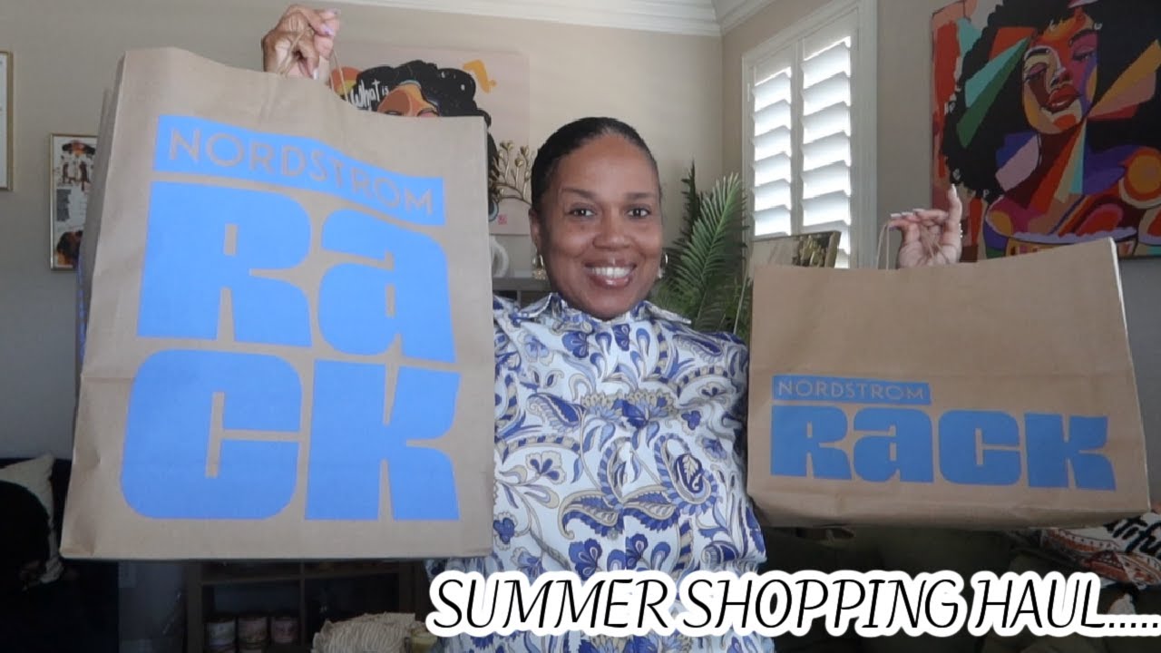 YouTube post by @prettynflawed for Poshmark. Caption reads: NORDSTROM RACK * SUMMER ESSENTIALS/FASHION HAUL!!!.