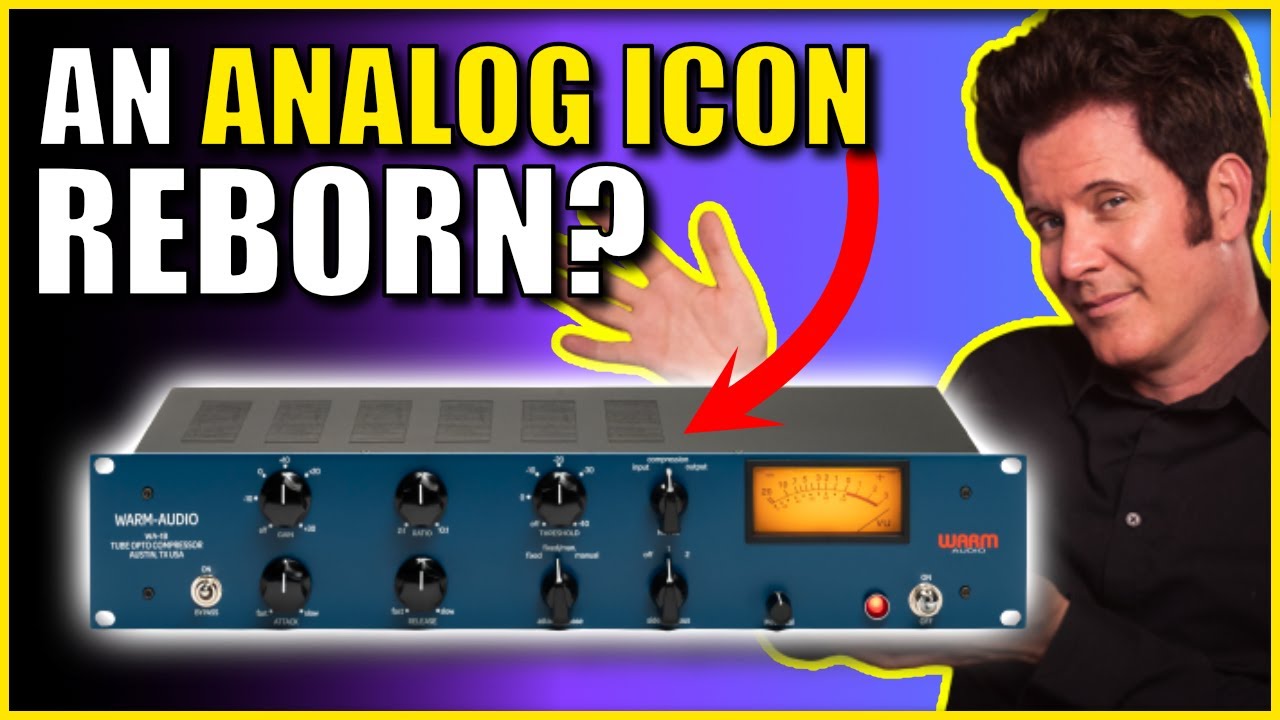 YouTube post by @Producelikeapro for Eventide Audio. Caption reads: FIRST LOOK - WA-1B All-Tube Opto Compressor | Warm....