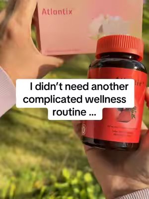 TikTok post by @dominique.minnesota for ATLANTIX Nutrition. Caption reads: [...] routines never stick for me 💕 @ATLANTIX....