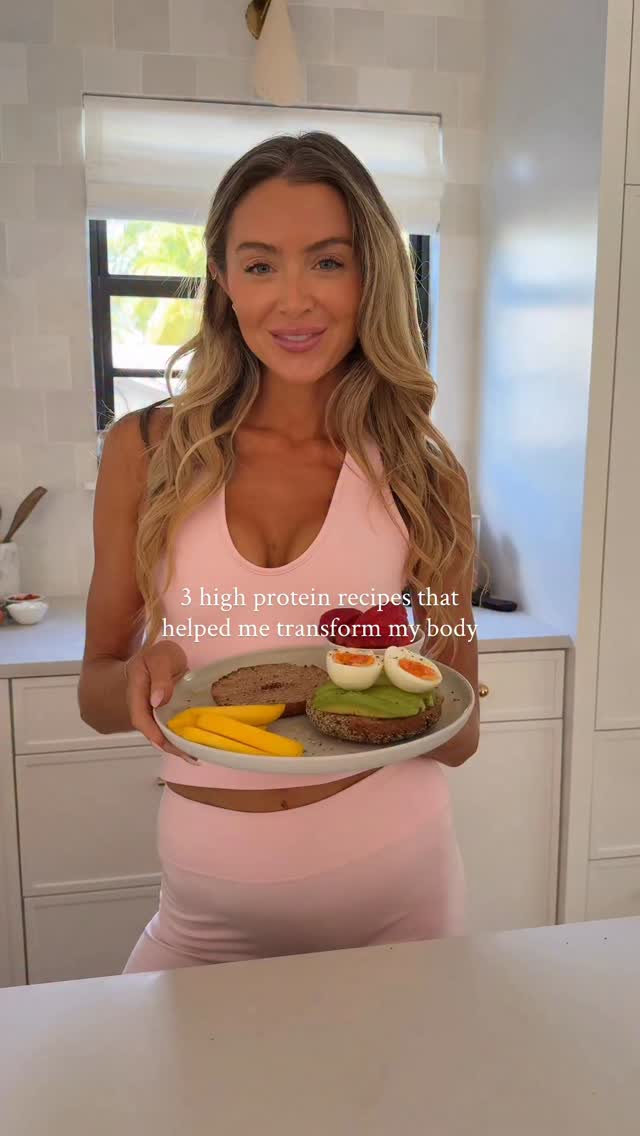 Instagram post by @thefitfatale for Happy Egg. Caption reads: Eating high-protein meals completely transformed....