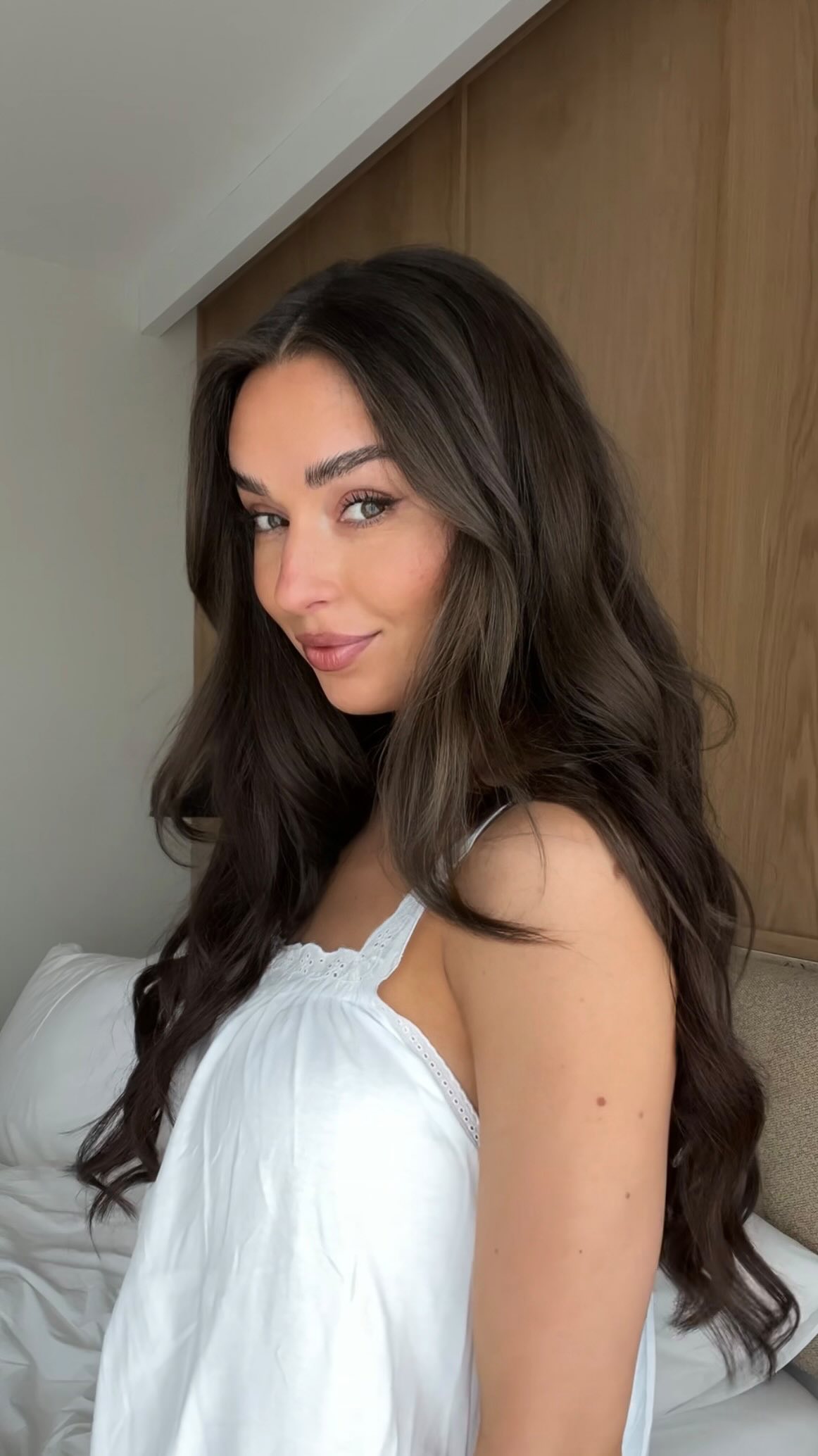 Instagram post by @weronikazalazinska for T3 Micro. Caption reads: tell me if I’m wrong, but a good hair day makes....